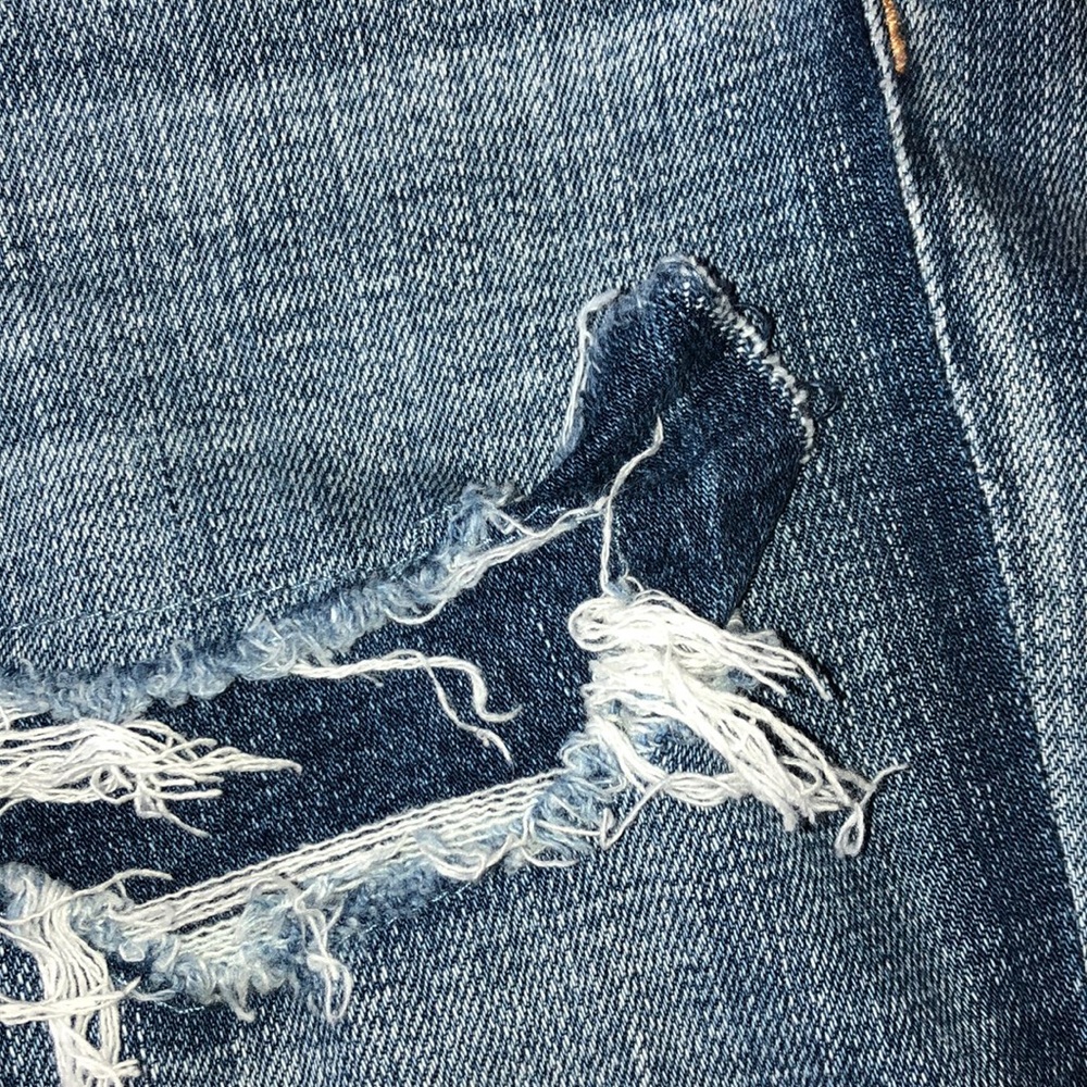 American Eagle women’s blue ripped / distressed skinny jeans / jeggings - Picture 7 of 12